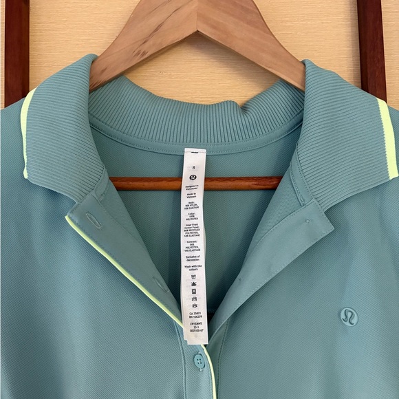 Lululemon Mint Short Sleeve Polo Dress - Picture 2 of 3